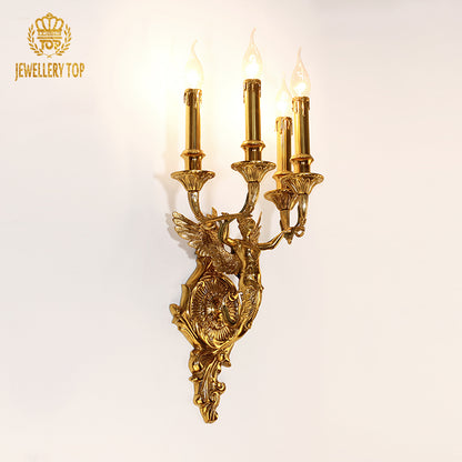 brass wall lamp