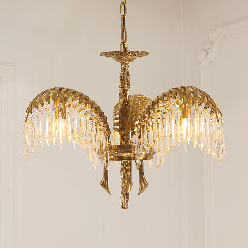 Serres Chaudes Impériales Brass Chandelier