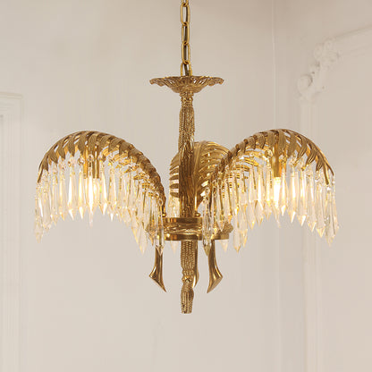 Serres Chaudes Impériales Brass Chandelier