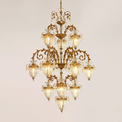 Château de Versailles Opulence Brass Chandelier