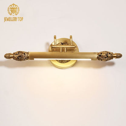 Macro view of the light bar’s longitudinal fluted texture and the connecting joint to the circular wall mount.