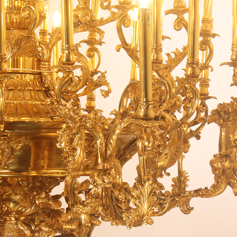 Napoleonic Empire Aurora Brass Chandelier