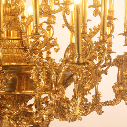 Napoleonic Empire Aurora Brass Chandelier