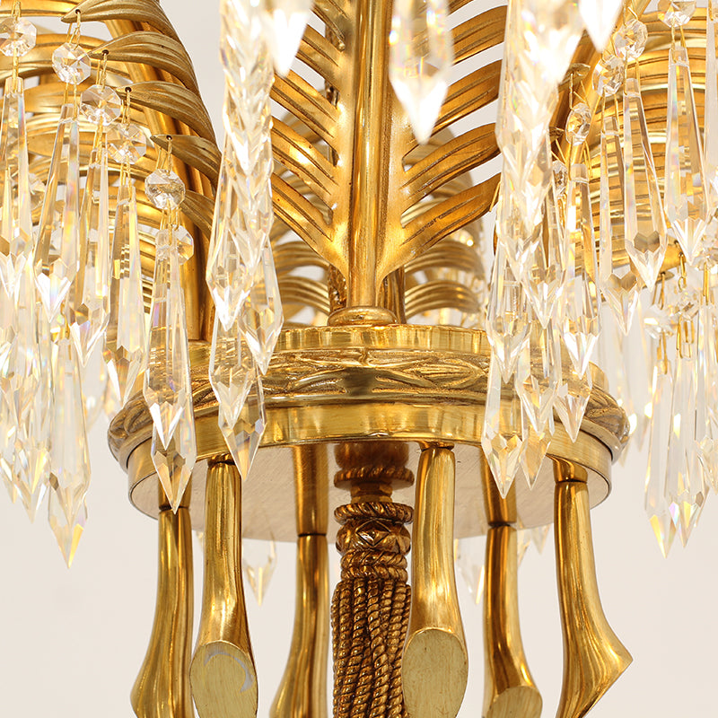 Serres Chaudes Impériales Brass Chandelier