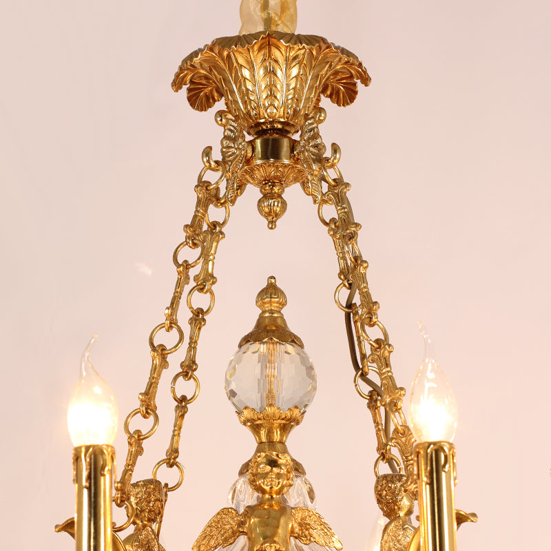 Angel's Halo French Brass Chandelier