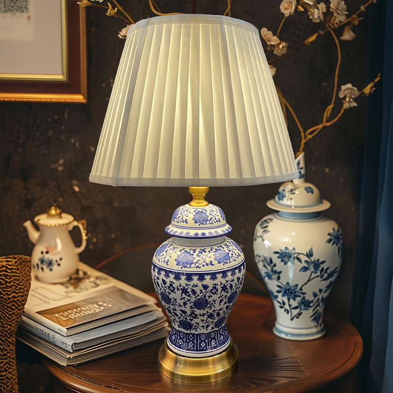 Blue And White Porcelain Table Lamp