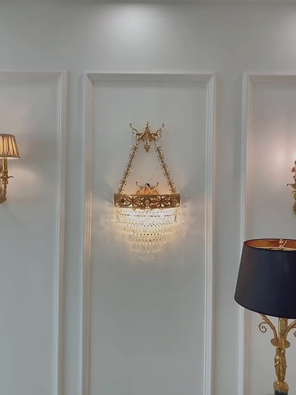 Versailles Cascade Crystal Sconce