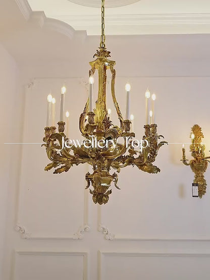 Versailles Royale Bougie Brass Chandelier