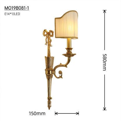 Noeud de Soie Brass Sconce