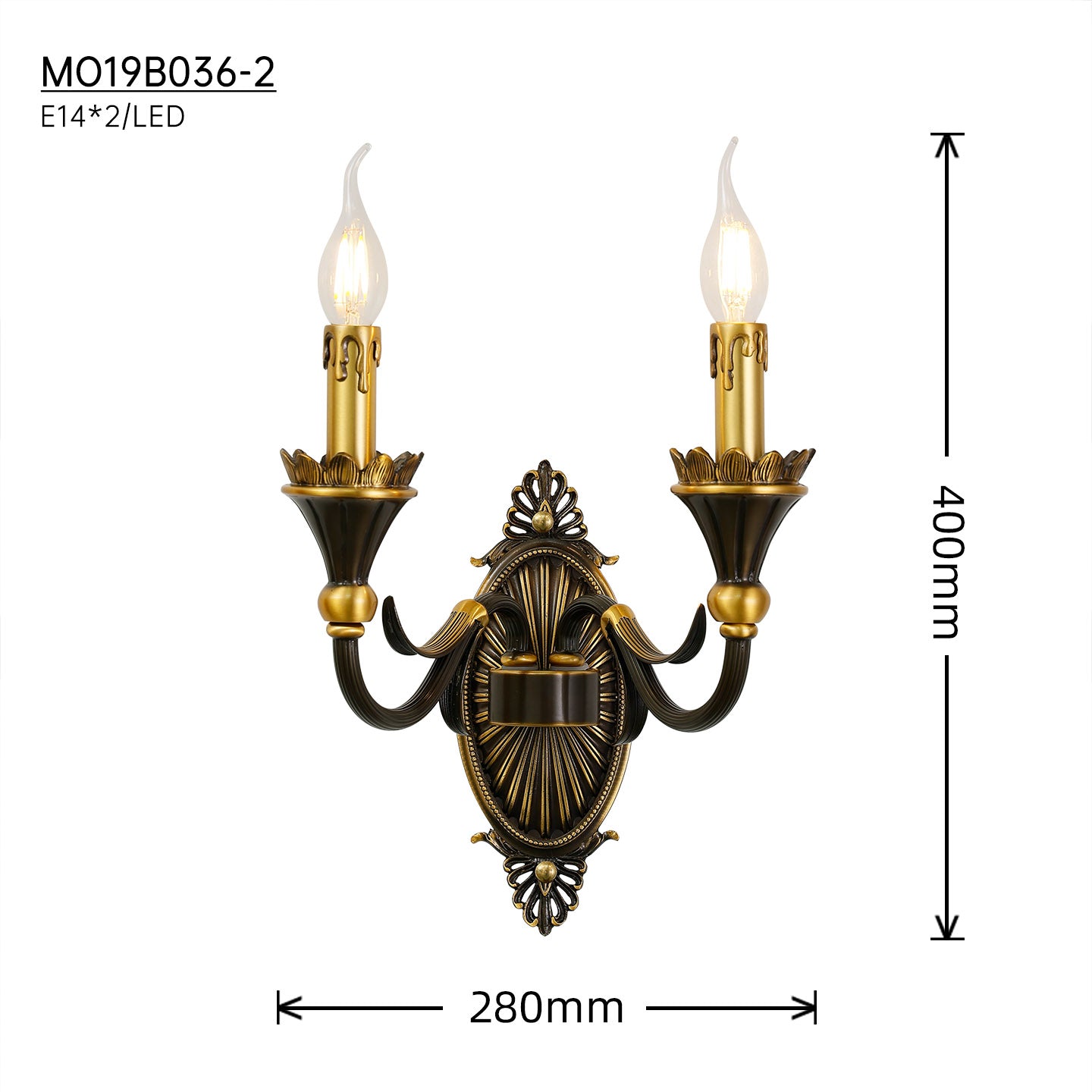 Radiant Fleur-de-Lys Wall Sconce