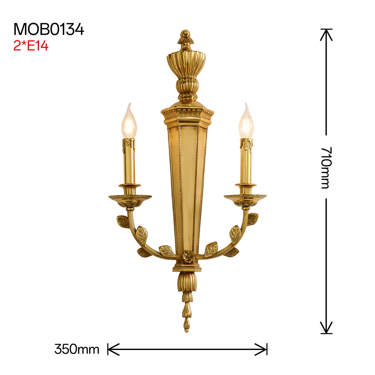 The George III Girandole Wall Sconce 28"