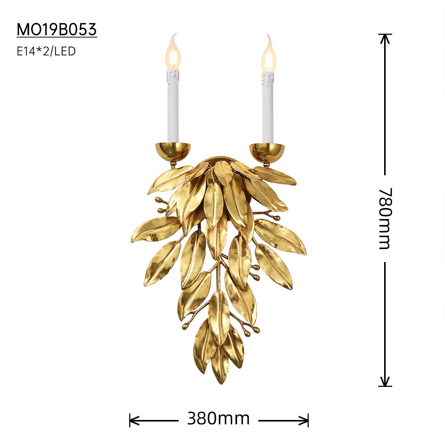 Forêt Dorée Pendant Leaf Sconce