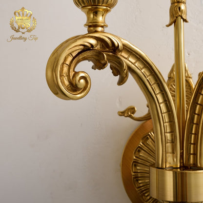 The Athena Twin-Light Victorian Wall Sconce 35"